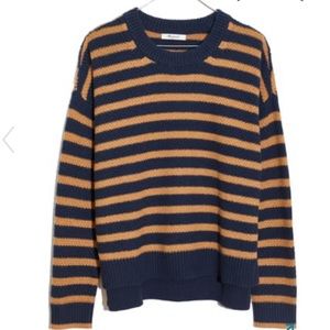 Madewell striped pickford pullover sweater